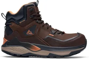 ACE Work Boots Arrow Hiker, Men's Nano Composite Toe (NCT) Work Boots, Slip Resistant, Waterproof, Brown, Size 9.5