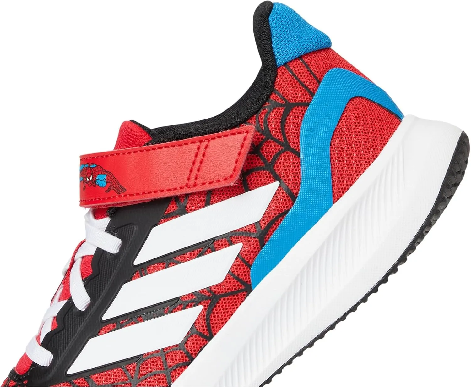 adidas Unisex-Child Marvel Spider-Man Run Falcon Elastic Lace Sportswear Shoes (Little Kid) Sneaker
