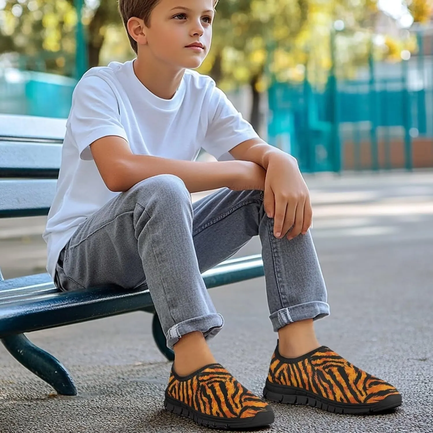 Animal Print Running Shoes for Boys and Girls Sneakers Casual Tennis Shoes for Big Kid Little Kid Comfortable Walking Shoes