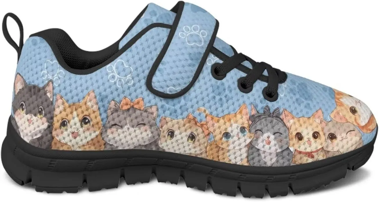 Animals Shoes for Boys Girls Cozy Lightweight Anti-Skid Barefoot Running Sneaker Hook and Loops Strap Athletic Tennis Sneakers for Children/Big Kids/Litter Boys Girls/Toddler US 11-15
