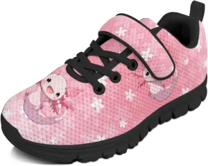 Animals Shoes for Boys Girls Cozy Lightweight Anti-Skid Barefoot Running Sneaker Hook and Loops Strap Athletic Tennis Sneakers for Children/Big Kids/Litter Boys Girls/Toddler US 11-15