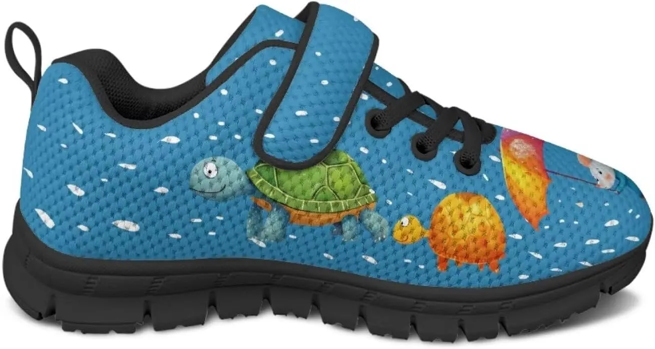 Animals Shoes for Boys Girls Cozy Lightweight Anti-Skid Barefoot Running Sneaker Hook and Loops Strap Athletic Tennis Sneakers for Children/Big Kids/Litter Boys Girls/Toddler US 11-15