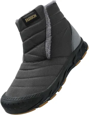 Ankle Snow Boots Men Women High Top Fashion Casual Trainers Winter Padded Thick Rubber Sole Waterproof Outdoor Shoes