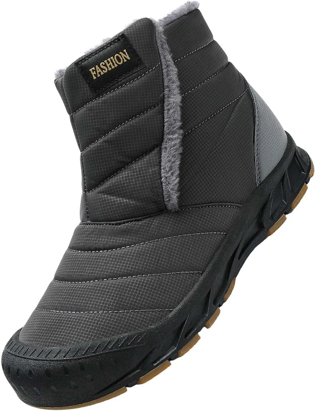 Ankle Snow Boots Men Women High Top Fashion Casual Trainers Winter Padded Thick Rubber Sole Waterproof Outdoor Shoes