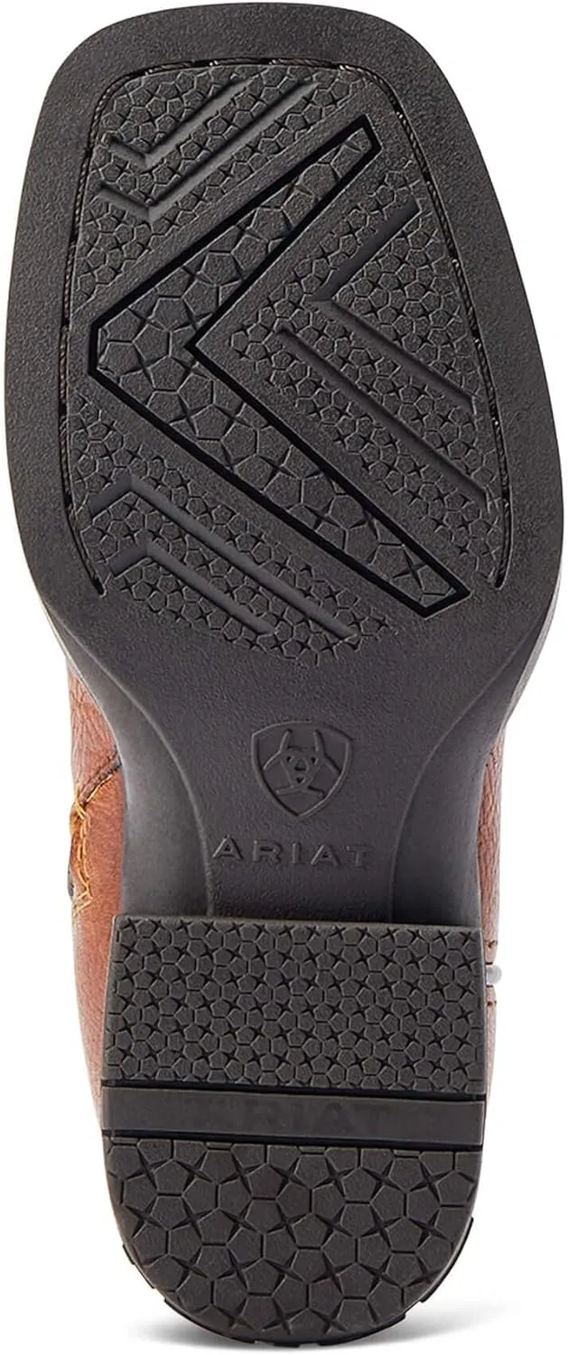 ARIAT Unisex-Child Round Up Wide Square Toe Easy Fit Western Boot