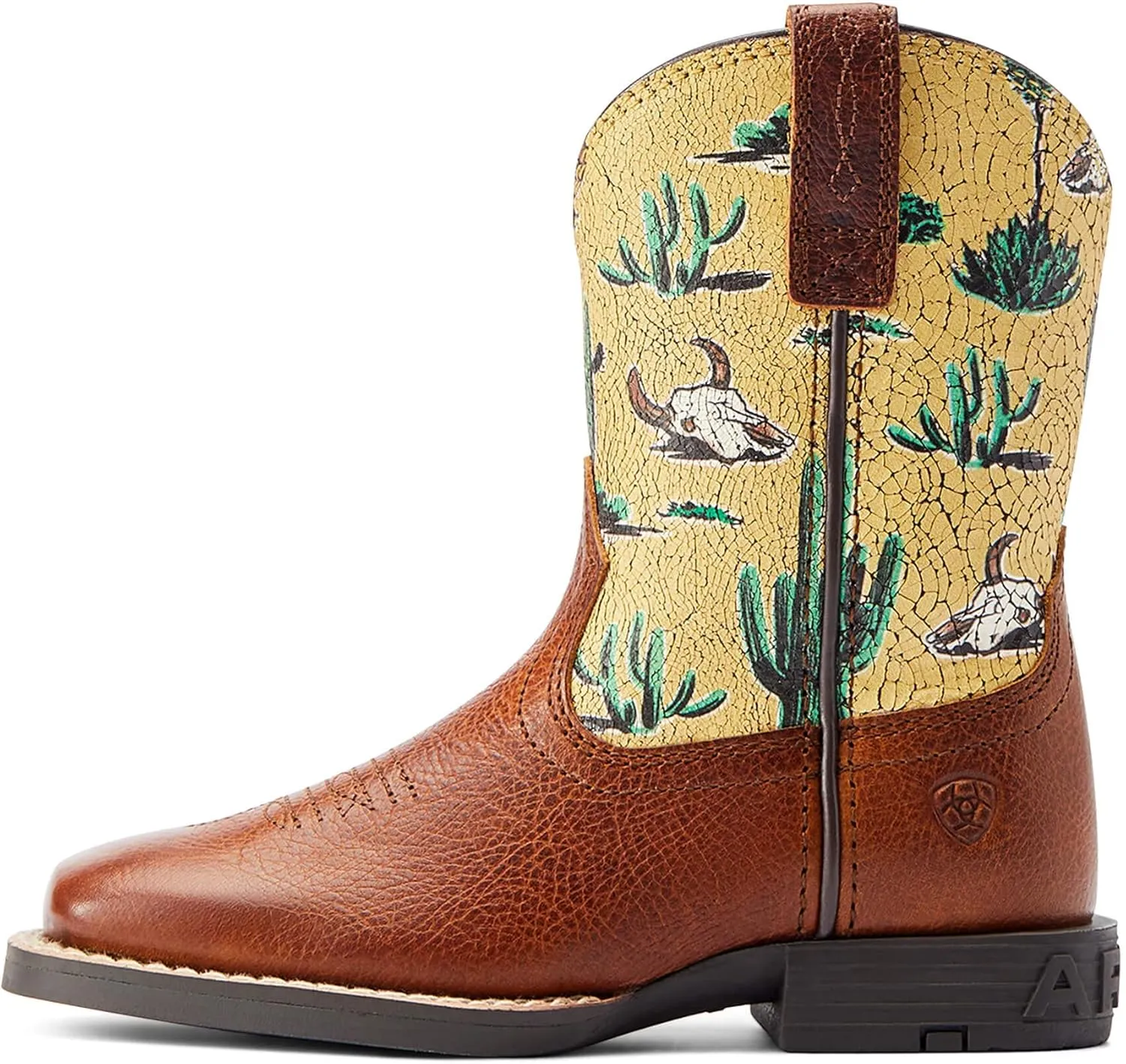 ARIAT Unisex-Child Round Up Wide Square Toe Easy Fit Western Boot