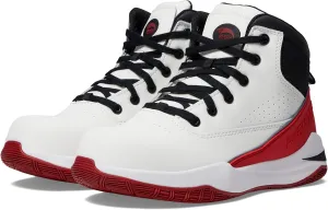 Avenger Work Boots Reaction Mid  Shoes for Men  Nubuck Upper  Breathable Mesh Lining  Round Toe Mid White/Red 12 D - Medium