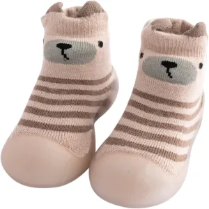 Baby Girl Shoes,Kids Toddler Baby Boys Girls Solid Warm Knit Soft Sole Rubber Shoes Sock Slipper Stocking Girls Shoes