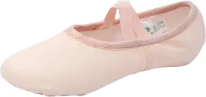 Ballet Shoes for Girls, Satin Elastic Dance Practice Slippers Split Soft Leather Flat Sole Yoga Gymnastics Shoes