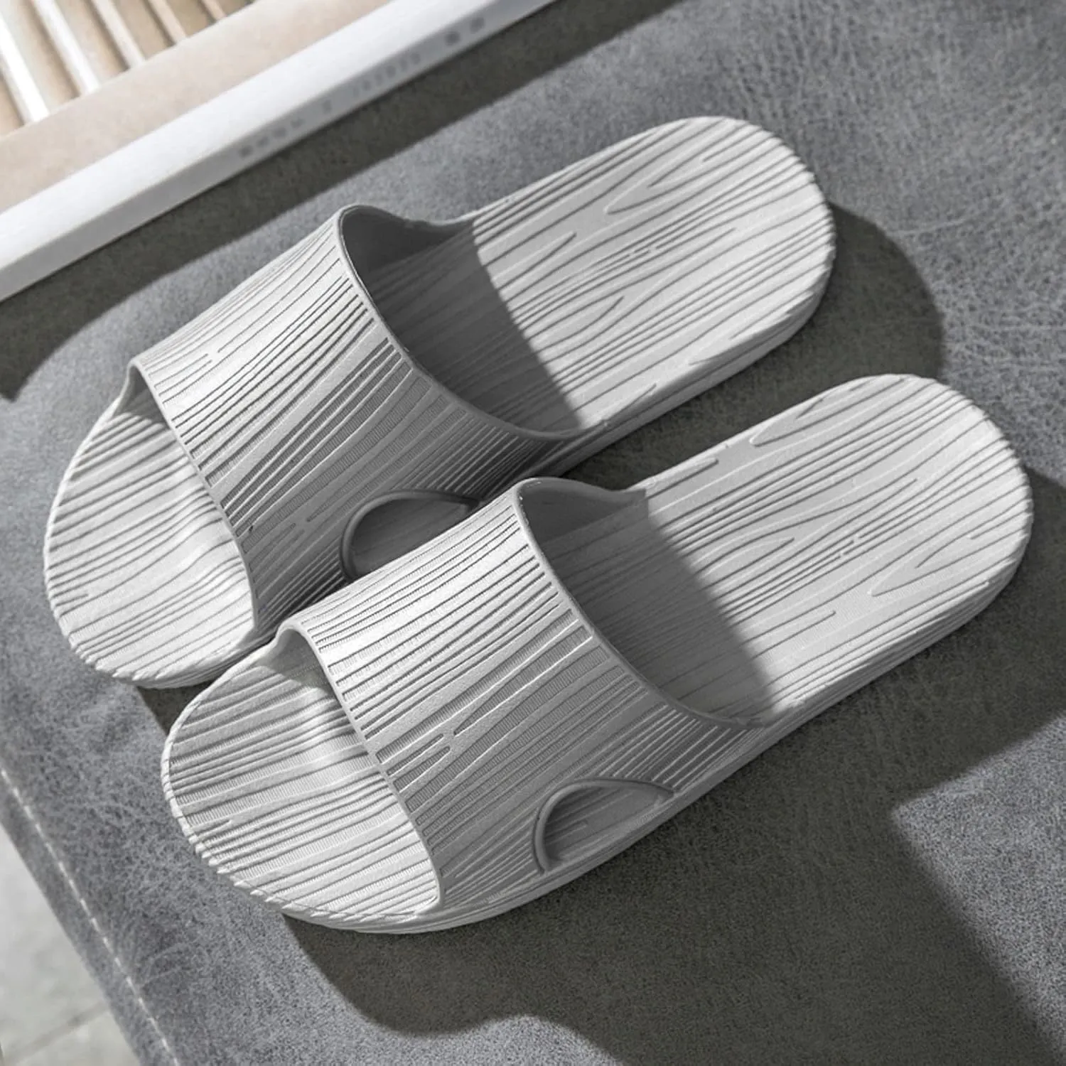 Bathroom Slippers Non Slip Indoor Home Bedroom Pool Slides Open-Toe Eva Travel-Friendly Breathable Shoes