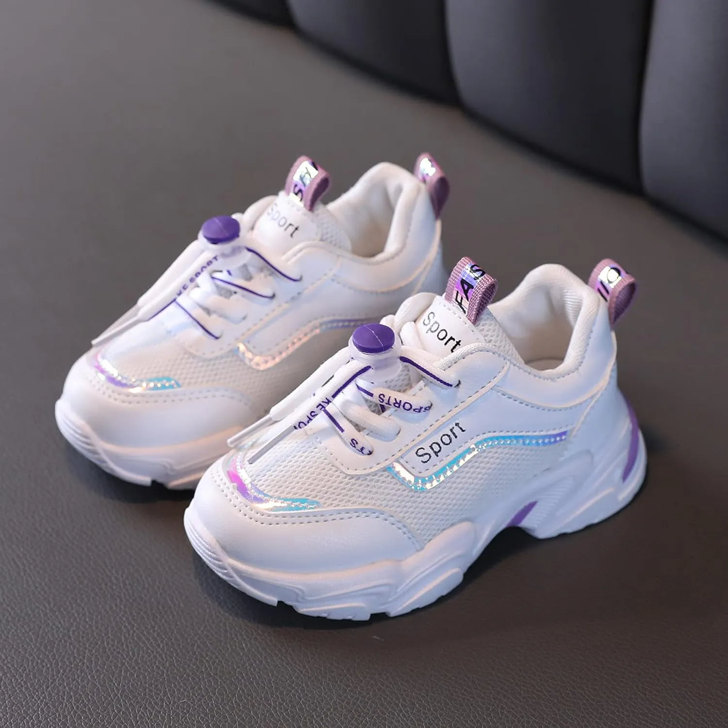Black Shoes for Girls,Toddler Kids Shoes Breathable Infant Baby Soft Mesh Sneakers Shoes 1-6 Years