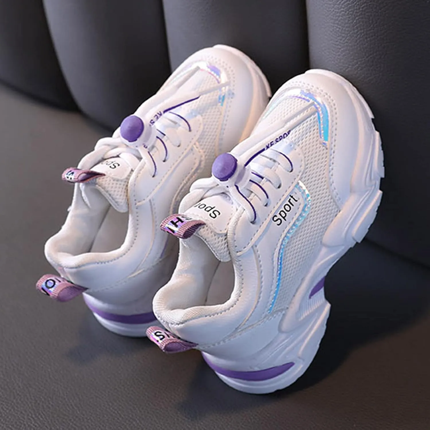 Black Shoes for Girls,Toddler Kids Shoes Breathable Infant Baby Soft Mesh Sneakers Shoes 1-6 Years
