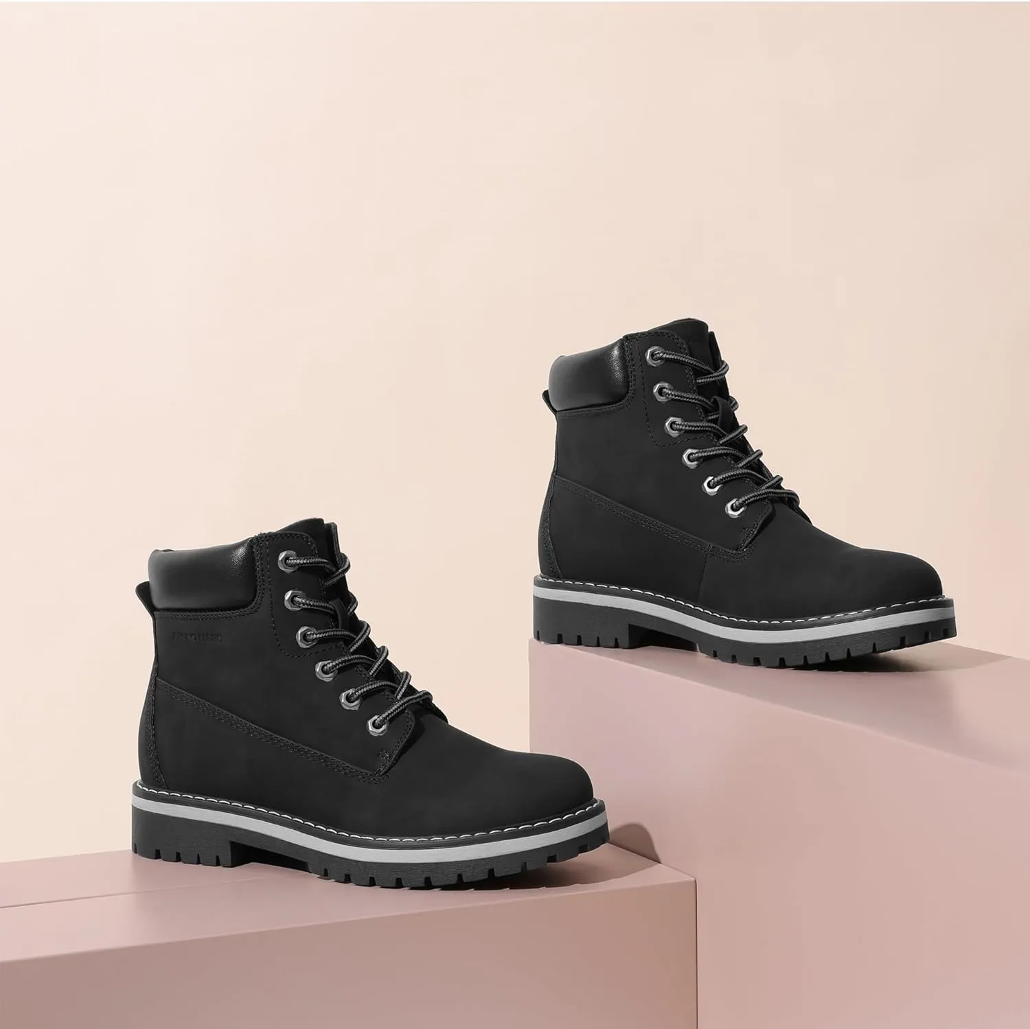 Bruno Marc Women's Winter Snow Boots,Faux Fur Lining Ankle Booties, Ladies Comfortable Work Short Boots Outdoor 2.0