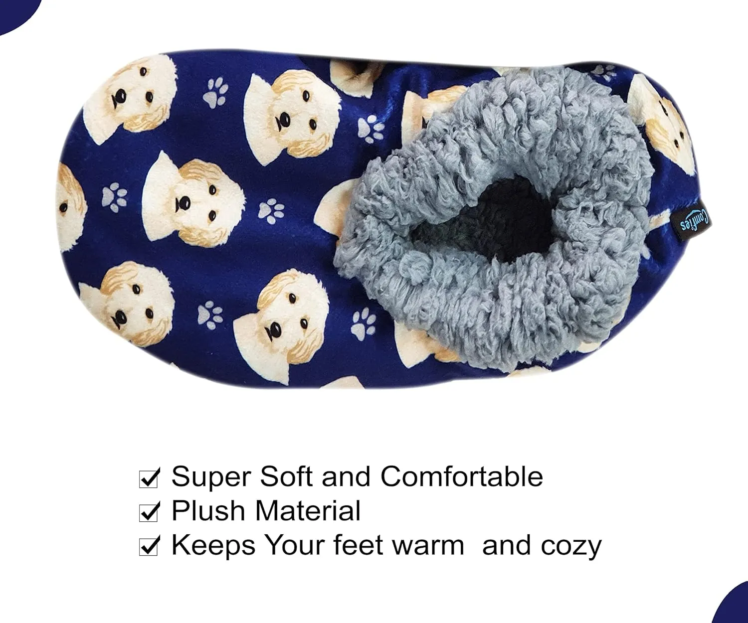 Chihuahua Super Soft Womens Slippers - One Size Fits Most - Cozy House Slippers - Non Skid Bottom - perfect for Chihuahua gifts