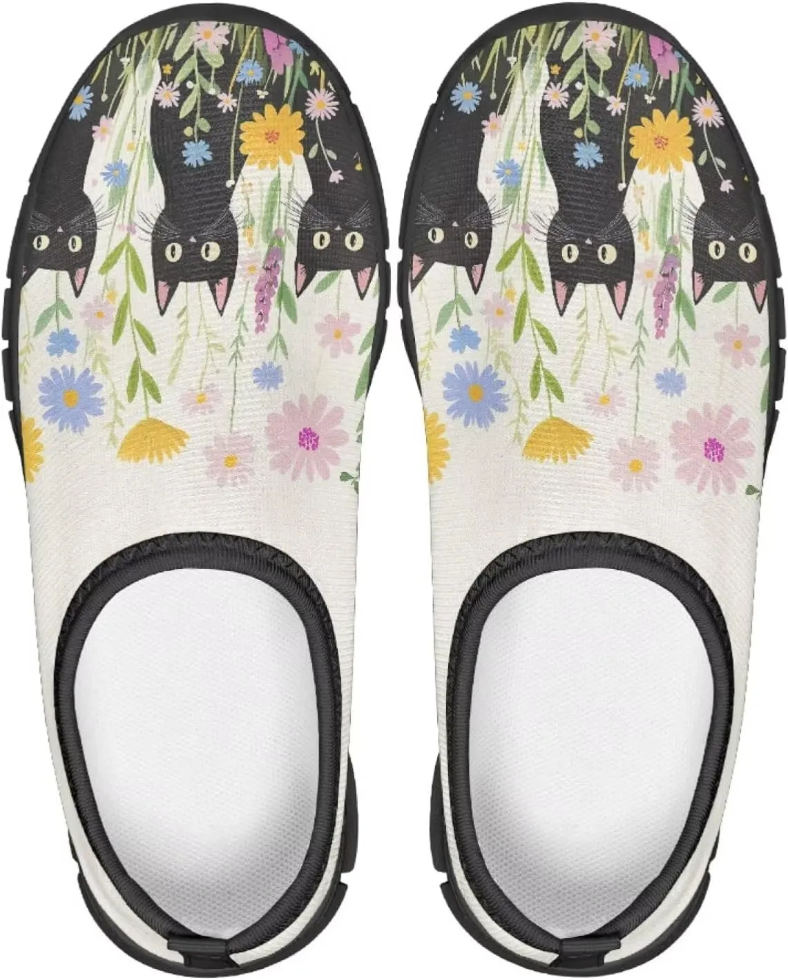 Children Cats Pattern Running Shoes Low-Cut Polyester Fabric Sneakers for Boys Girls Big Kids Little Kids Casual Tennis Shoes