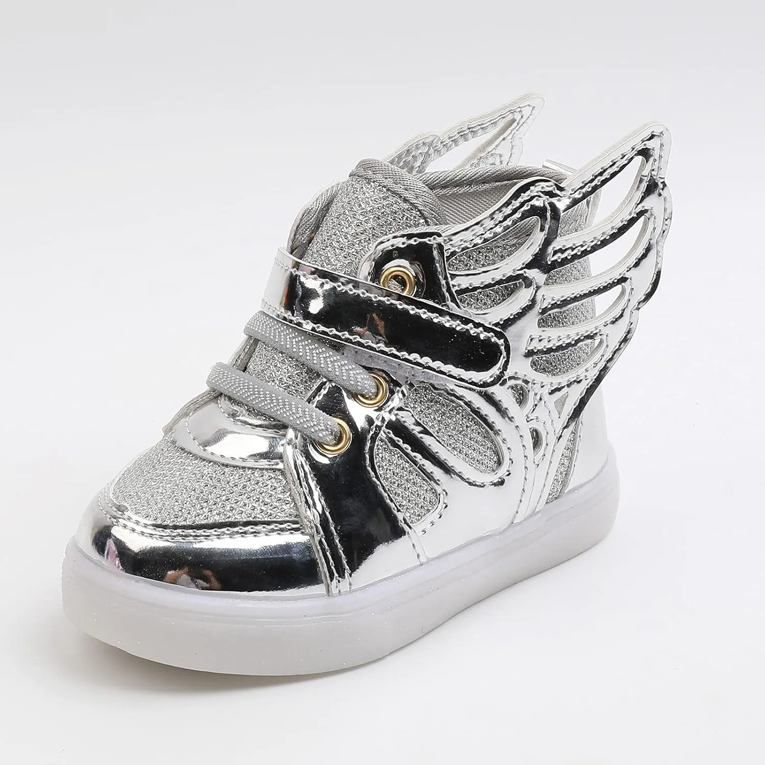 Children Kids Girls Boys LED Light Luminous Shiny Shoes Sport Shoes Big Kid Shoes Birthday Children Show Gift