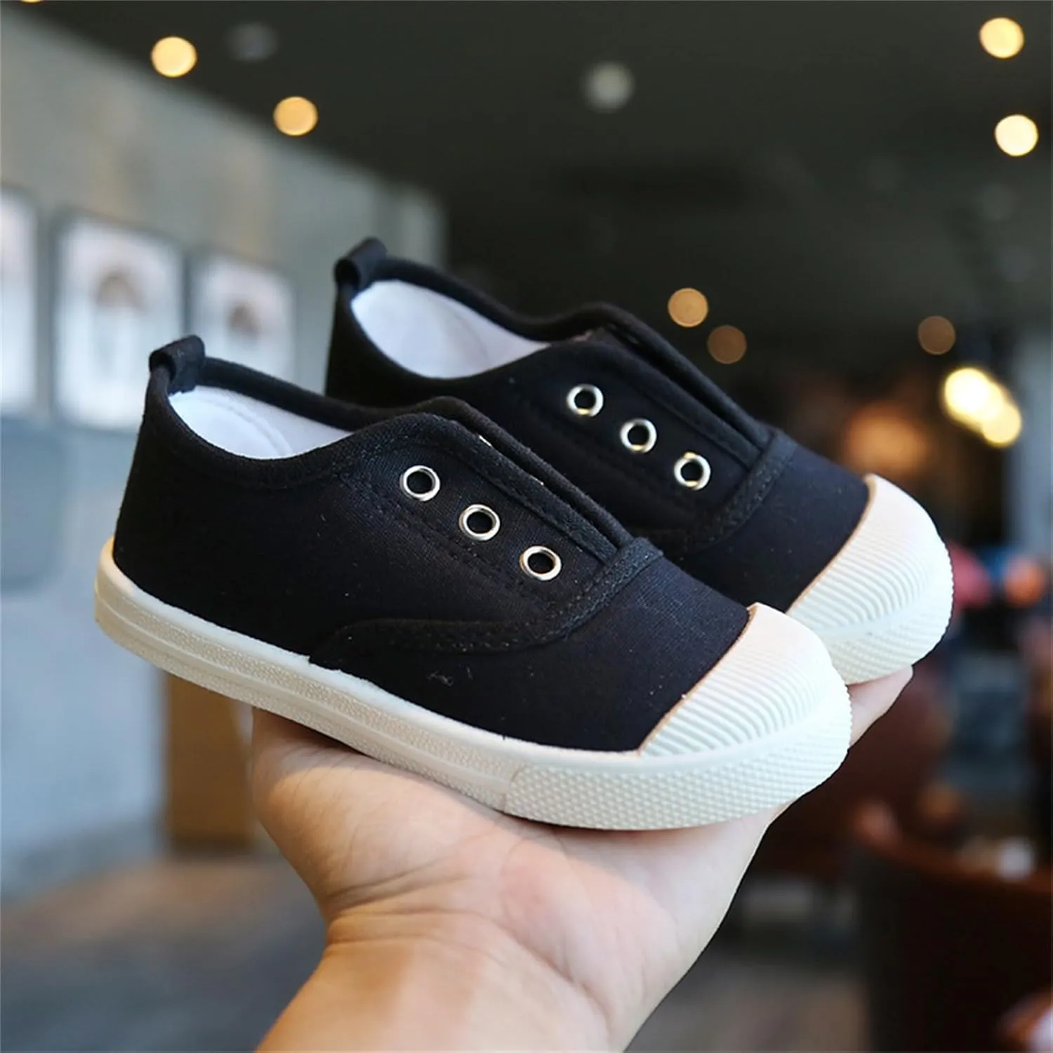 Children's Canvas Shoes Breathable Boys' and Girls' Shoes Indoor Children's Shoes Toddler Girls Running Shoes Size 13