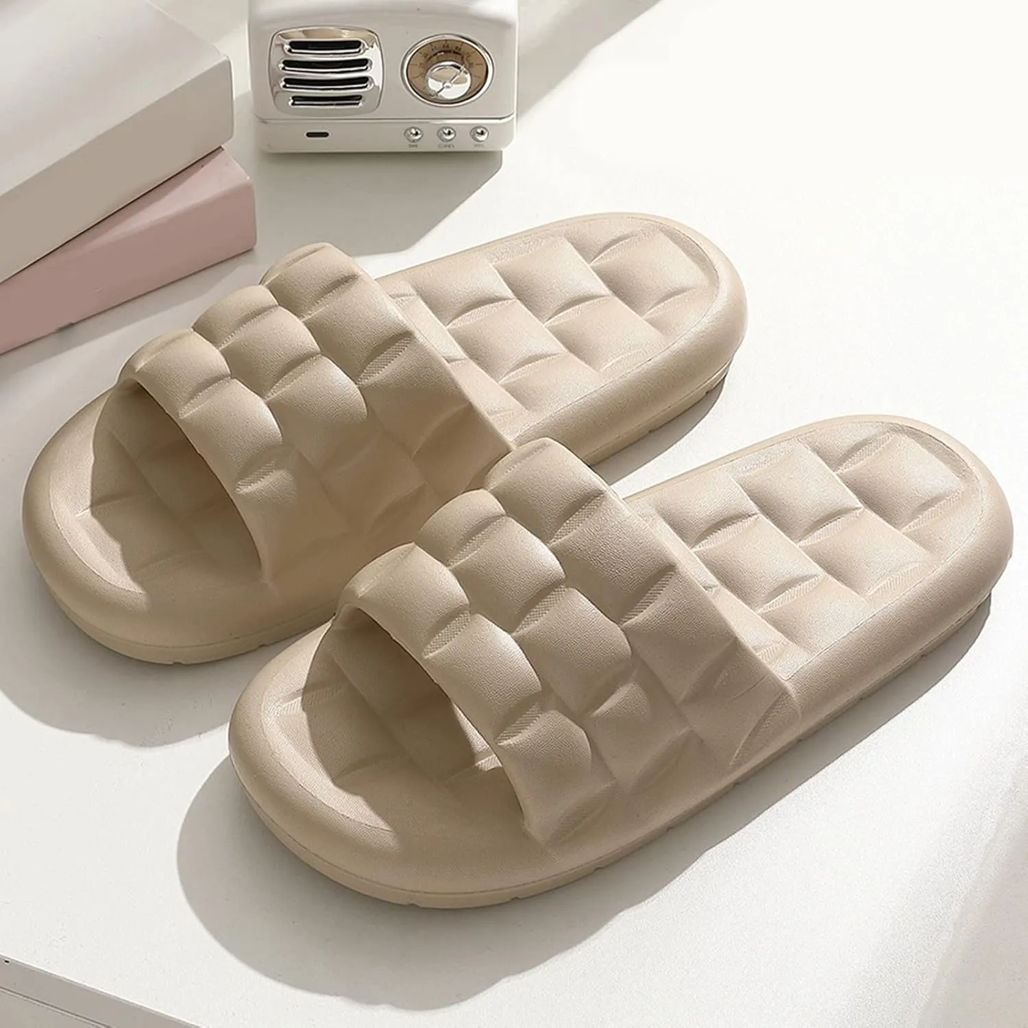 Cloud Slippers for Men Slides for Women Mens Shower Shoes Shower Shoes Women Indoor Living Room Travel Slippers