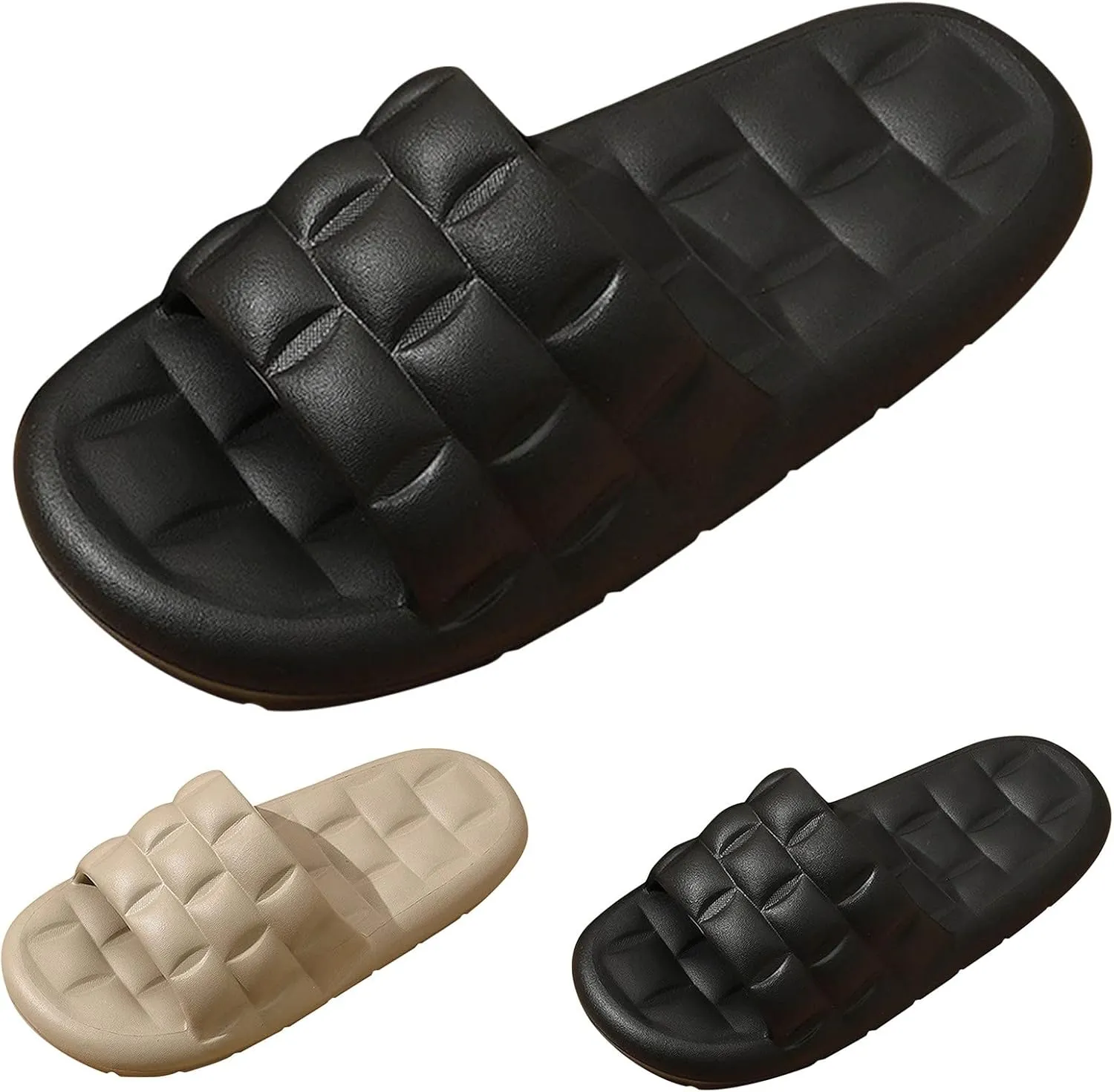 Cloud Slippers for Men Slides for Women Mens Shower Shoes Shower Shoes Women Indoor Living Room Travel Slippers