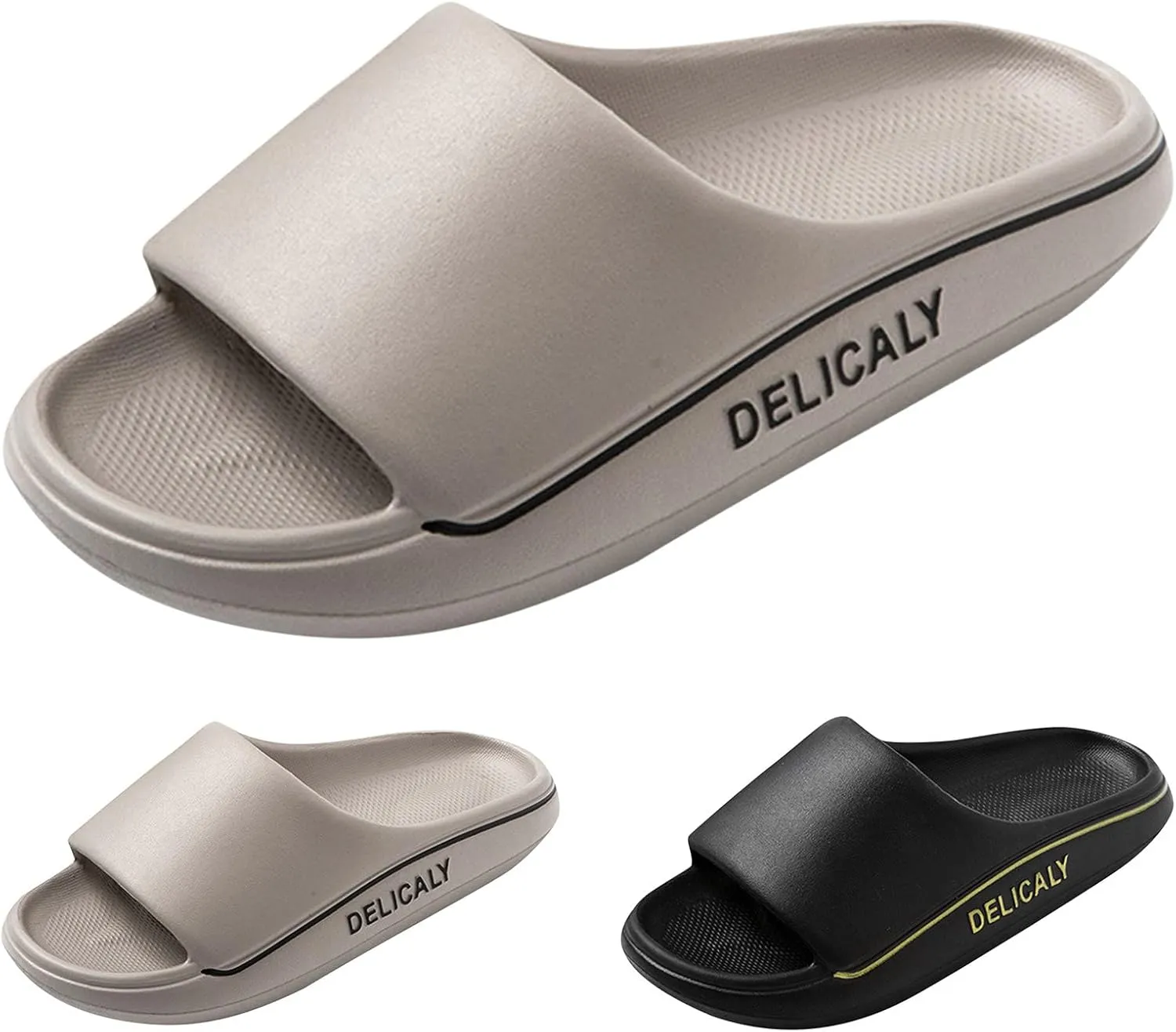 Cloud Slippers for Men Womens Slides Slides for Men Shower Shoes Women Indoor Outdoor Quick Drying Non Slip Slippers