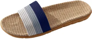 Couples Slip On Flat Slides Indoor Home Slippers Fashion Comfortable Causal Beach Shoes Soft Slippers Men Size 6