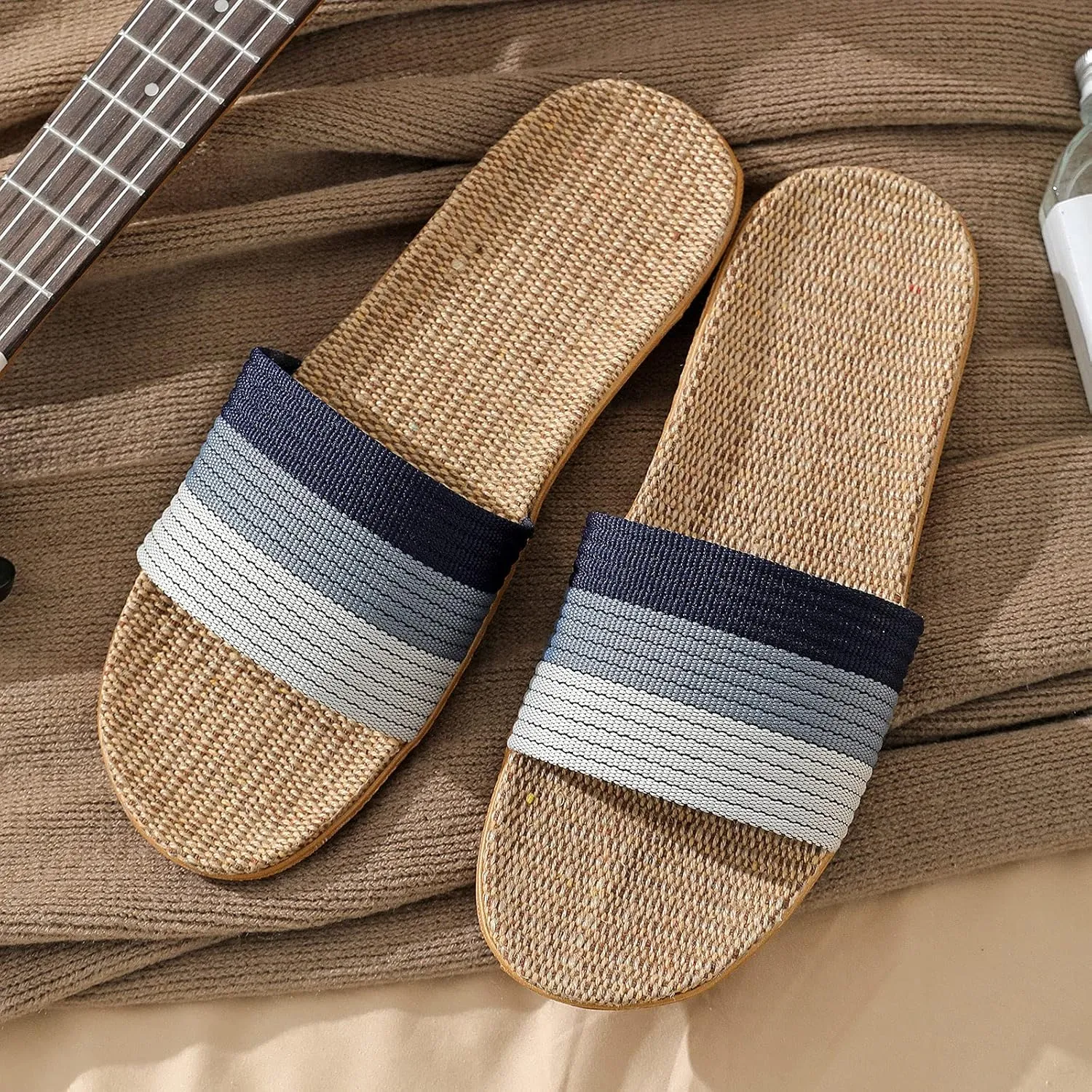 Couples Slip On Flat Slides Indoor Home Slippers Fashion Comfortable Causal Beach Shoes Soft Slippers Mens Size 13
