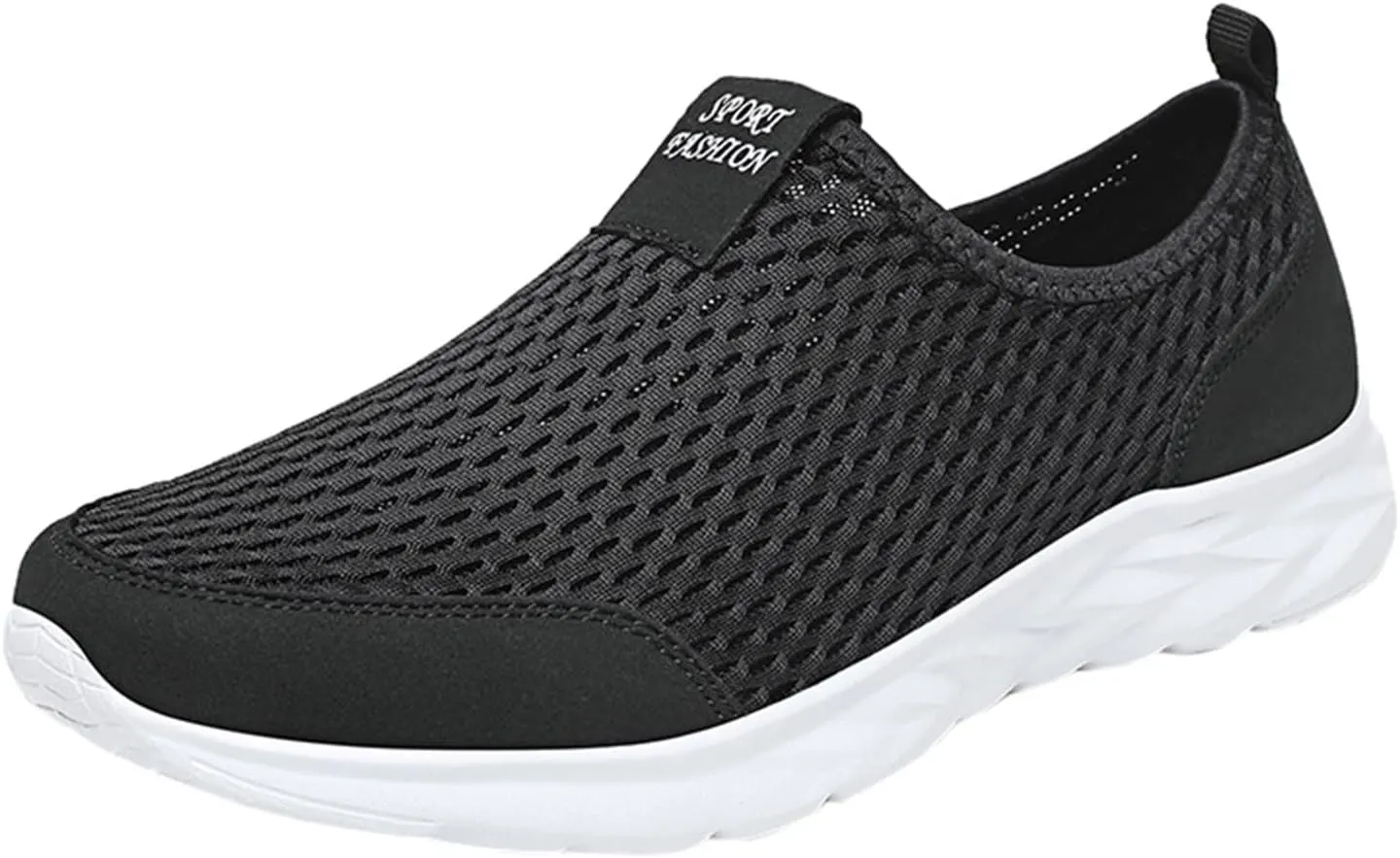CsgrFagr Women Breathable Lace Up Shoes Flats Casual Shoes Unisex Lightweight Work Shoes Sporty Breathable Slip Work Trainers Women Sneaker Shoes (White, 11.5)