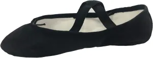 Danzcue Girl's Canvas Ballet Shoes Split Sole Ballet Slippers for Girl Dance Shoes