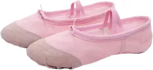 EXCEART 1 Pair Yoga Shoes Canvas Ballet Shoes Dance Costumes Womans Slippers Barre Ballet Shoes Ballet Slippers Ballet Flats Dancing Shoes Dance Shoes Child Pink Girl Flat Shoes
