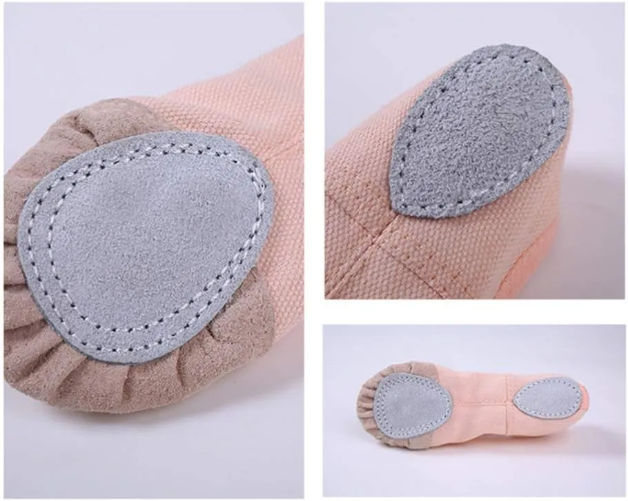 EXCEART 1 Pair Yoga Shoes Canvas Ballet Shoes Dance Costumes Womans Slippers Barre Ballet Shoes Ballet Slippers Ballet Flats Dancing Shoes Dance Shoes Child Pink Girl Flat Shoes