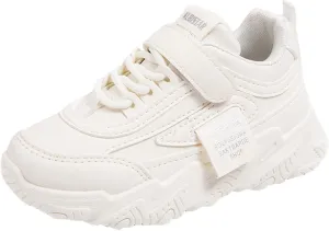 Fashion All Seasons Children Sports Shoes Girls Flat Sole Thick Sole Non Slip Light Hook Loop Solid Children's Shoes