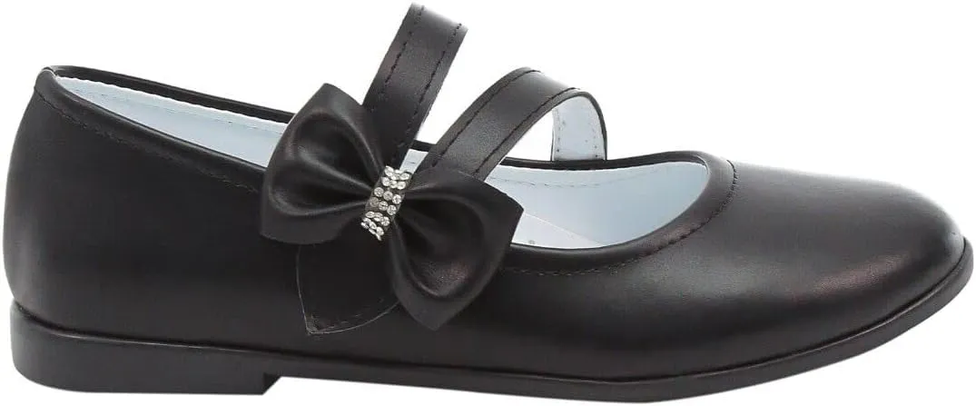 Flower Girls Mary Janes Dress Shoes Flat Birthday Wedding Footwear