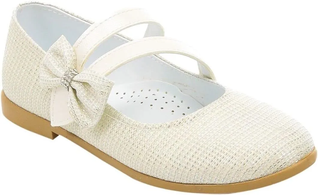 Flower Girls Mary Janes Dress Shoes Flat Birthday Wedding Footwear