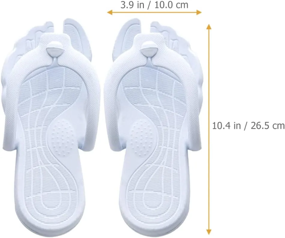 FRCOLOR Sandalias Para Mujer Sandalias Para Mujer Bathroom Shower Slippers Non Beach Sandal Folding Sandals for Women Men Indoor Home Travel Sky-blue XL 41-42 Beach Sandals Beach Sandals