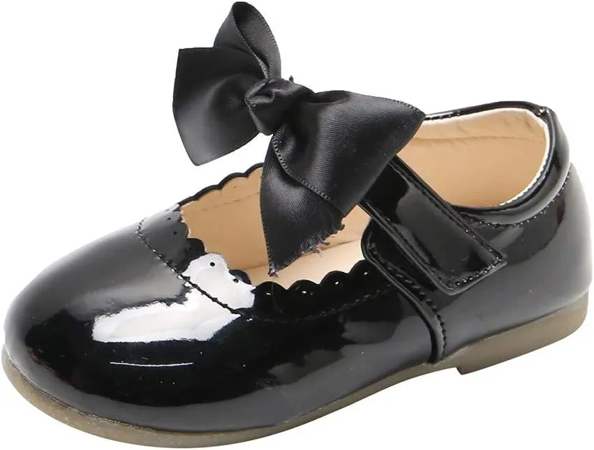Girls Dress Shoes Anti-Scratch Leather Princess Party Shoes Schools Shoes Girls Mary Jane Ballerina Flat Shoes