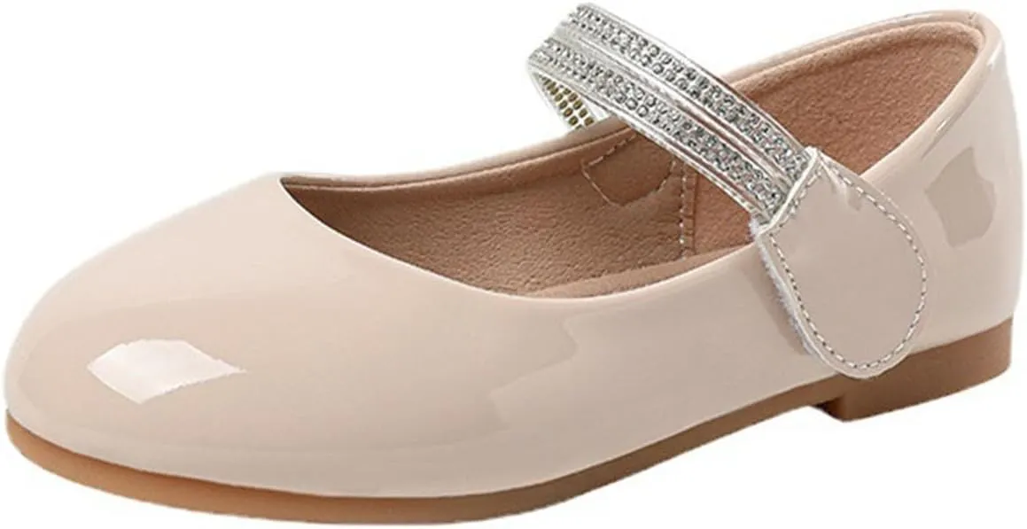Girls' Soft Soled Mary Jane Shoes Comfortable Simple Shoes Outdoor Casual Small Leather Shoes Toddler Shoes