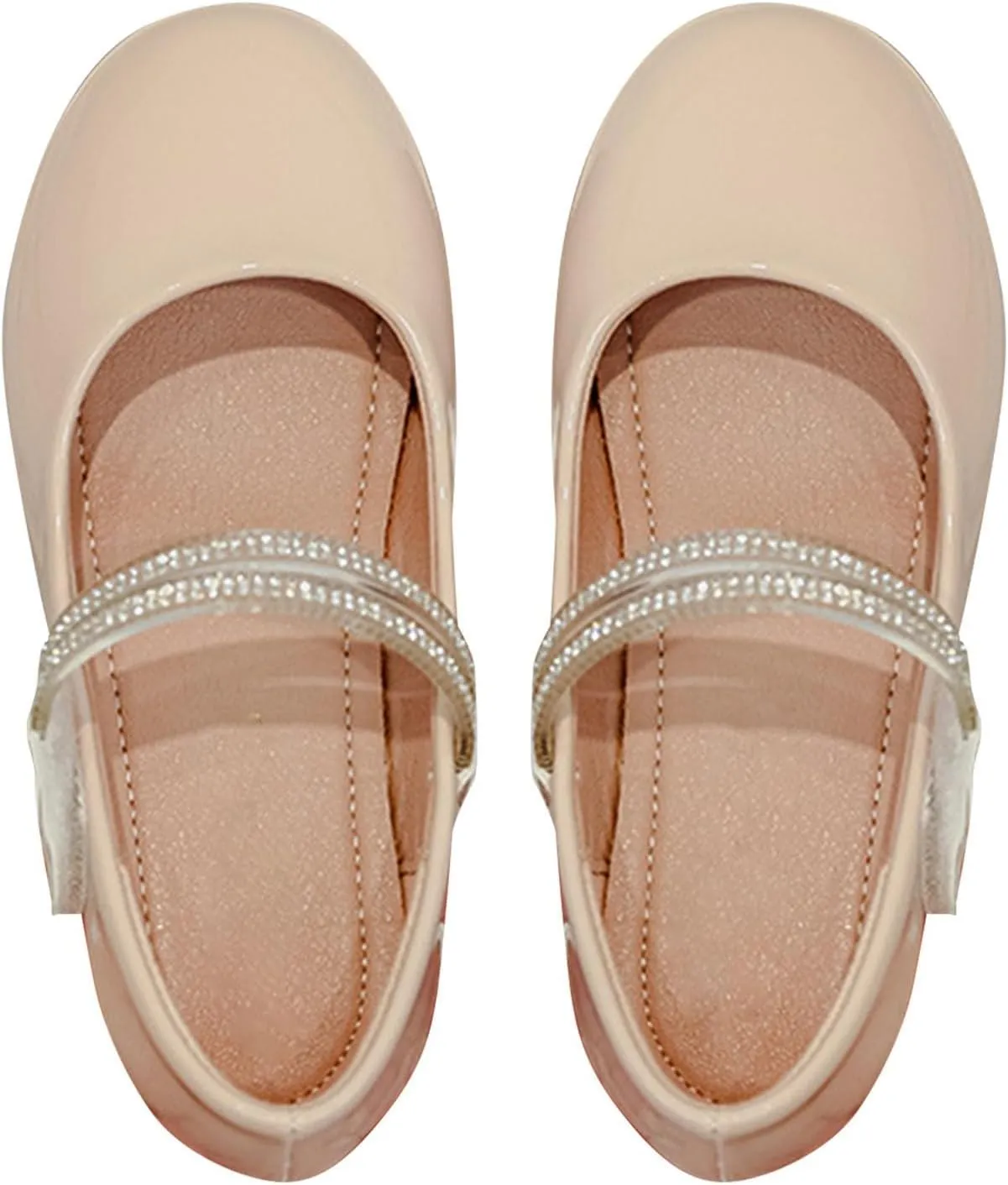 Girls' Soft Soled Mary Jane Shoes Comfortable Simple Shoes Outdoor Casual Small Leather Shoes Toddler Shoes