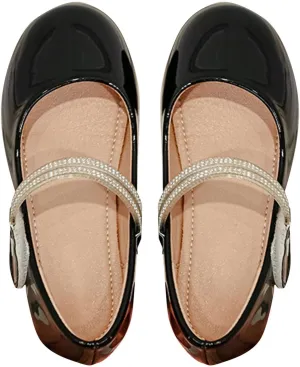 Girls' Soft Soled Mary Jane Shoes Comfortable Simple Shoes Outdoor Casual Small Leather Shoes Toddler Shoes