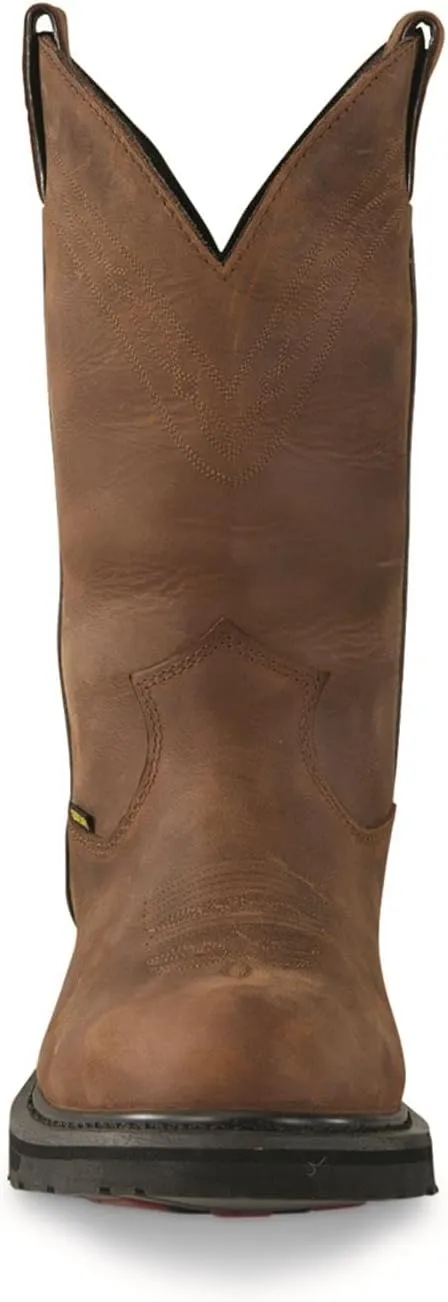 Guide Gear Men's Western Work 2.0 Waterproof Work Boots; Cowboy Rodeo Work Boots Leather Waterproof Footwear