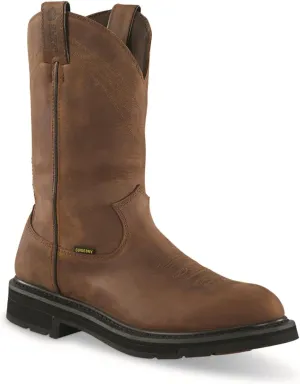 Guide Gear Men's Western Work 2.0 Waterproof Work Boots; Cowboy Rodeo Work Boots Leather Waterproof Footwear
