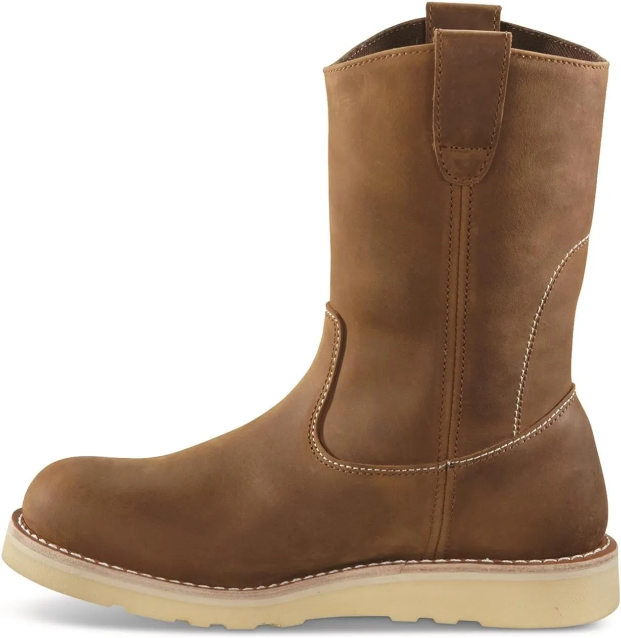 Guide Gear Wedge 10 Waterproof Wellington Work Boots for Men, Mid-High, Leather Shoes, Moisture-Wicking Lining