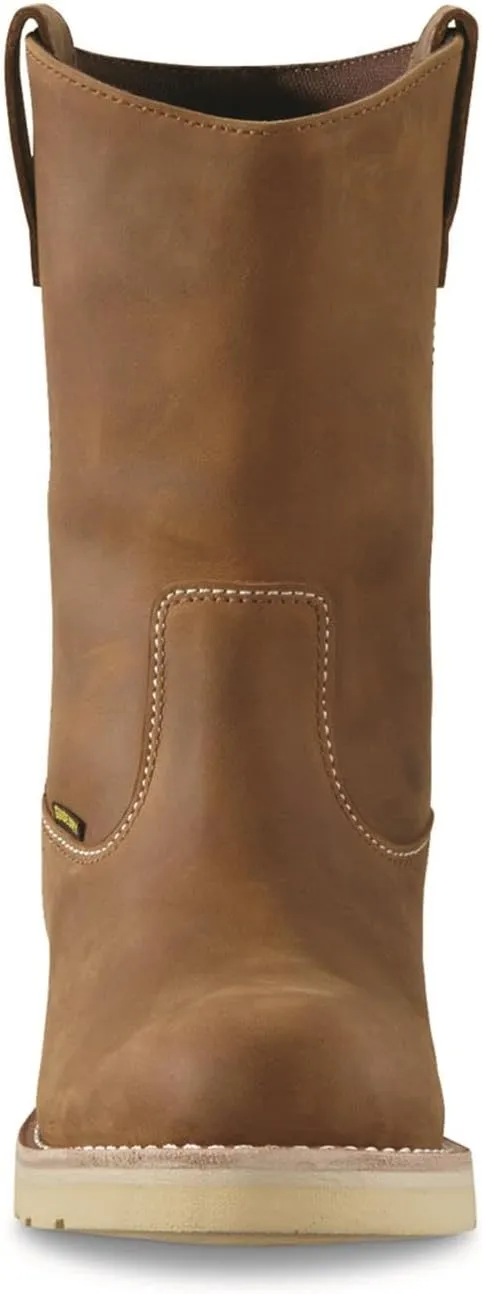 Guide Gear Wedge 10 Waterproof Wellington Work Boots for Men, Mid-High, Leather Shoes, Moisture-Wicking Lining