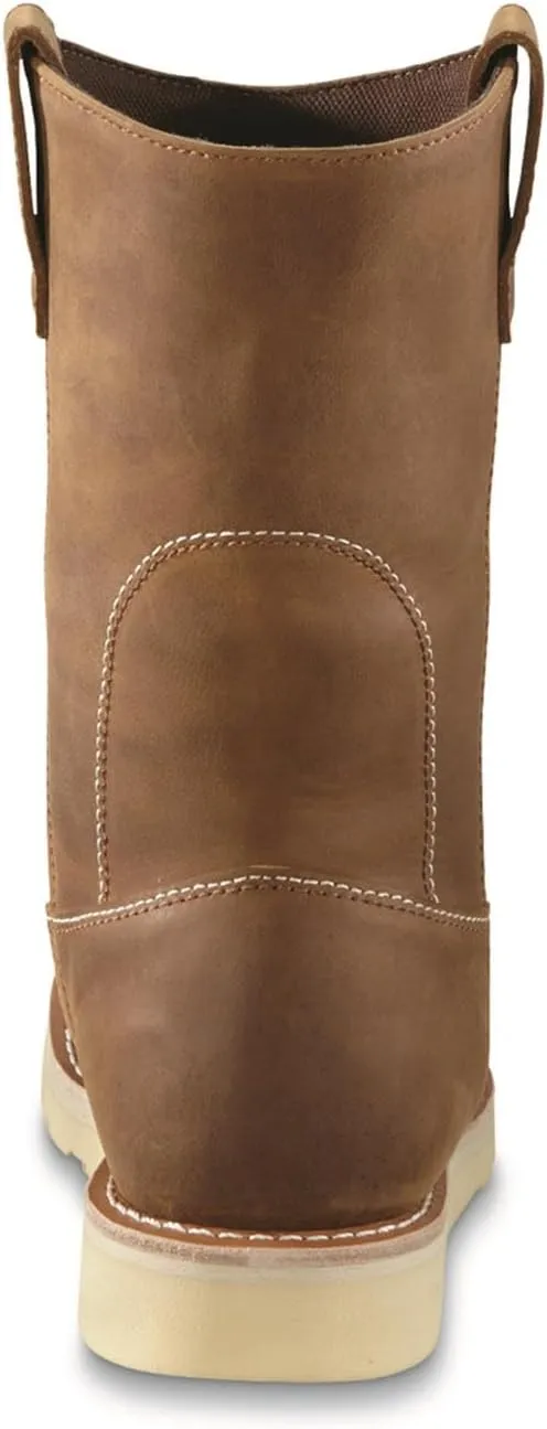 Guide Gear Wedge 10 Waterproof Wellington Work Boots for Men, Mid-High, Leather Shoes, Moisture-Wicking Lining