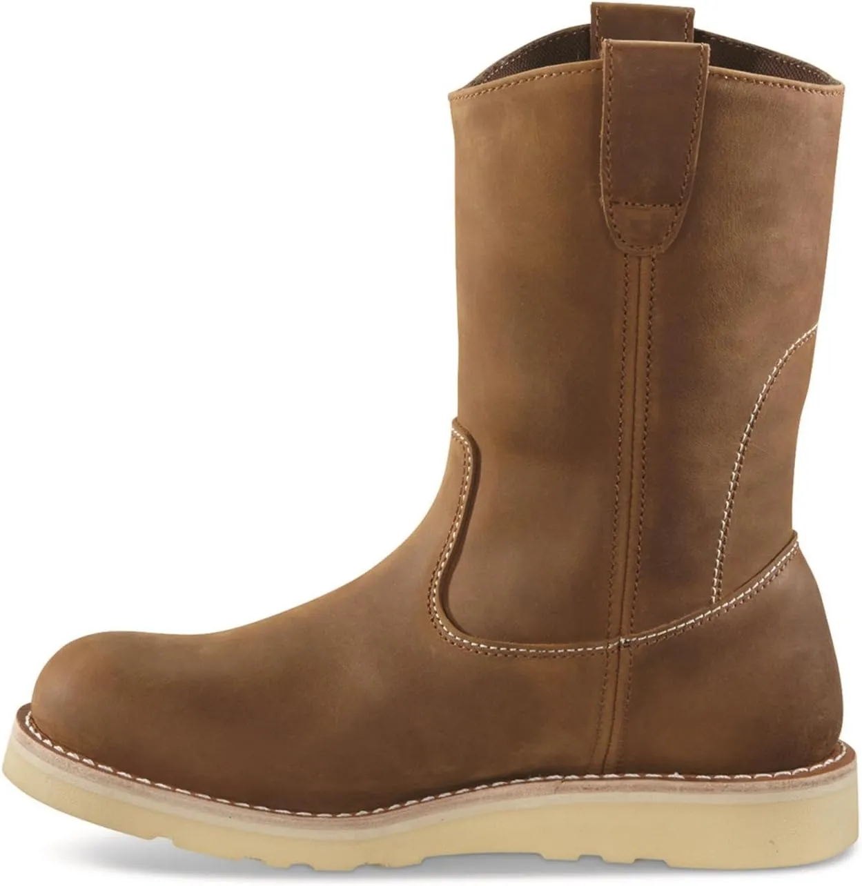 Guide Gear Wedge 10 Wellington Work Boots for Men, Mid-High, Leather Shoes, Moisture-Wicking Lining