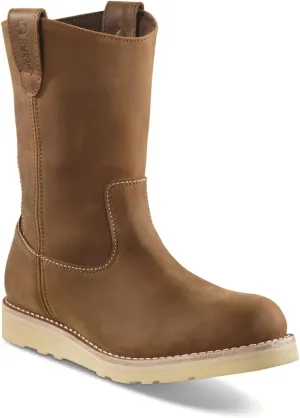 Guide Gear Wedge 10 Wellington Work Boots for Men, Mid-High, Leather Shoes, Moisture-Wicking Lining