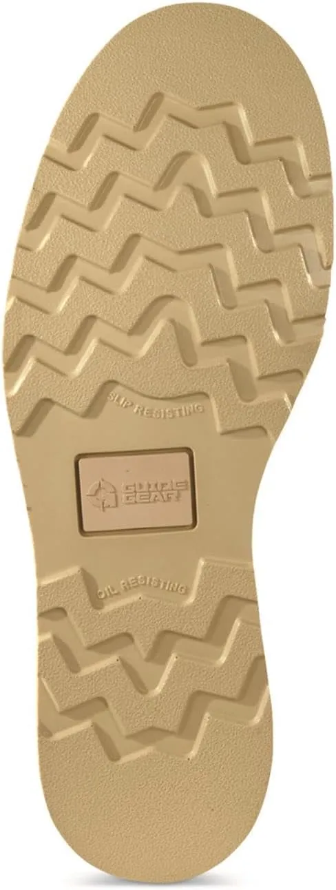 Guide Gear Wedge 10 Wellington Work Boots for Men, Mid-High, Leather Shoes, Moisture-Wicking Lining