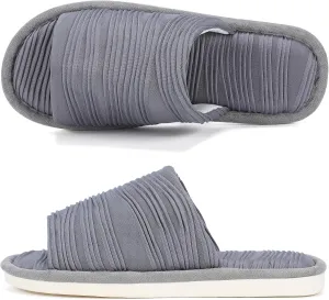 House Slippers for Women Comfy Breathable House Shoes with Memory foam Open Toe design for Summer Indoor and Bedroom Size 7 8 Gifts for Mom Womens