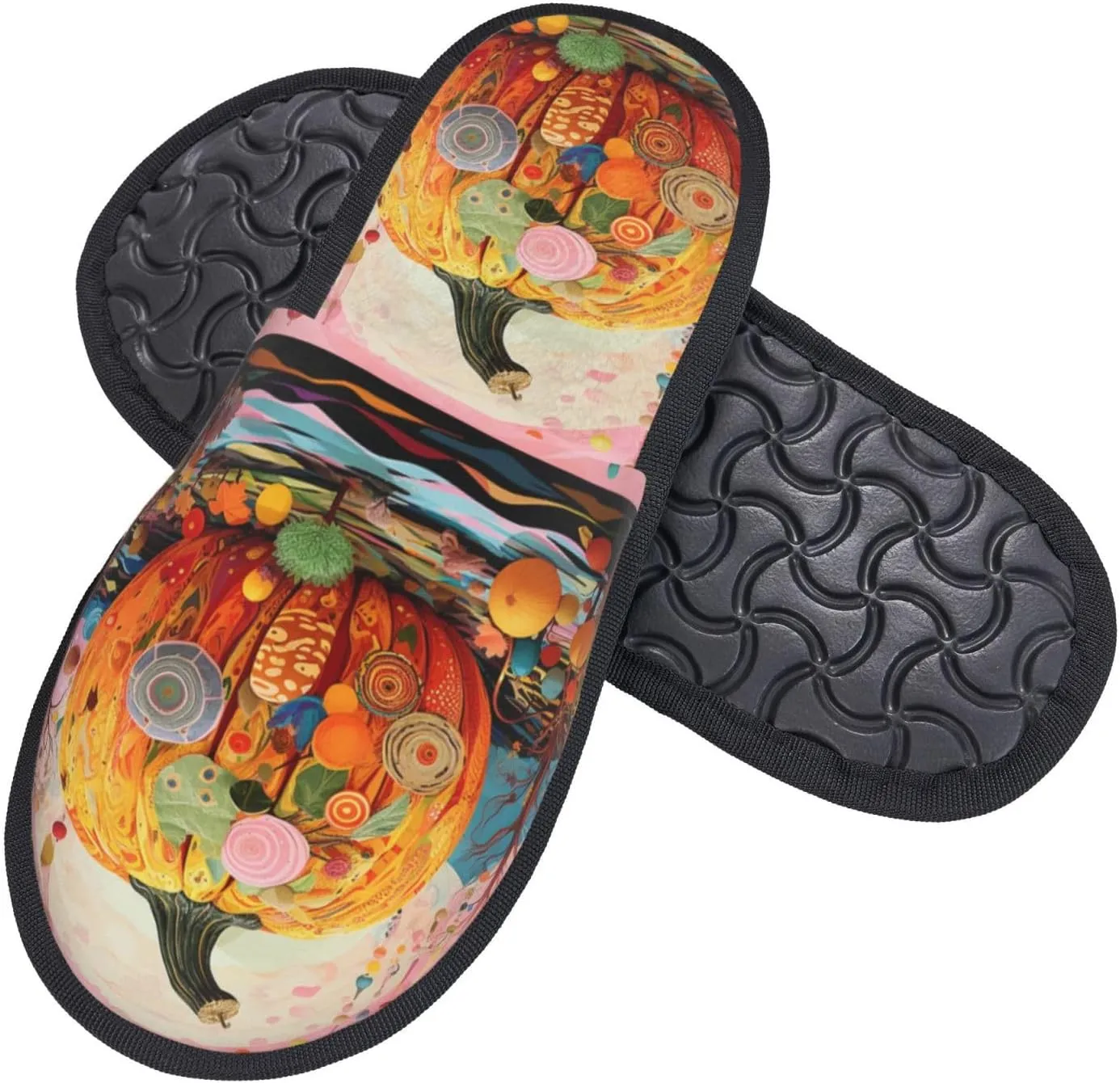 House Slippers For Women Men Indoor Slippers Non-Slip Fuzzy Slippers Winter Red Old Truck Chrismas Trees Winter Warm House Shoes