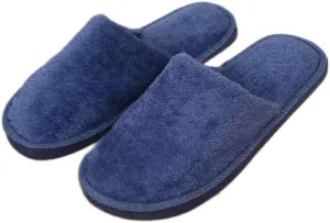Indoor Anti Skid Memory Foam Slippers for Women Cozy Couple Flat House Shoes Fashion Winter Wide Width Warm Non Slip Home Slide Solid Outdoor Plush Slippers Fuzzy Slip On Durable Comfy