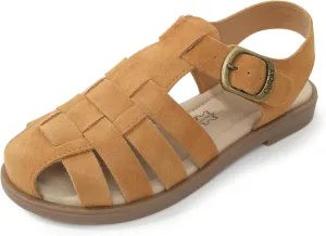 Kid Girls Fisherman Buckle Sandals - Comfortable Summer Sandals with Closed Toe & Adjustable Strap for Daily Wear & Outdoor Play